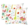 thumbnail image 1 of Mellanni Pillowcase Set of 2 Toddler size 14 x 19 with Animals Print - Soft Hypoallergenic Bedding for Kids - Wrinkle Resistant Microfiber Pillowcases for Boys and Girls, 1 of 3