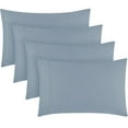 thumbnail image 1 of Mellanni Pillowcases 4 Pack, Envelope Closure, Microfiber, Standard / Queen 20"x30", Blue Hydrangea, 1 of 8