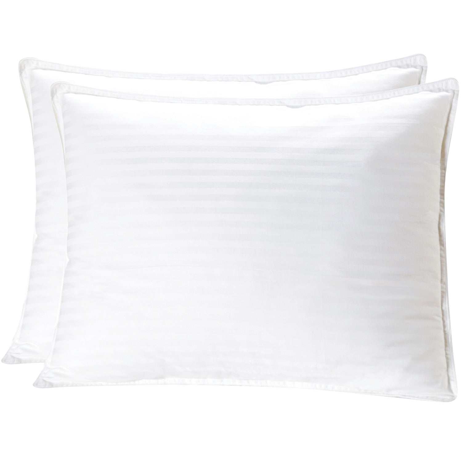 Mellanni Plush GelFiber Filled Pillows With 100 Cotton Cases, 2Pack