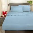 thumbnail image 1 of Mellanni RV Sheet Set, Microfiber Camper Bedding, 10" Deep Pocket, Short Queen, Blue Hydrangea, 1 of 9