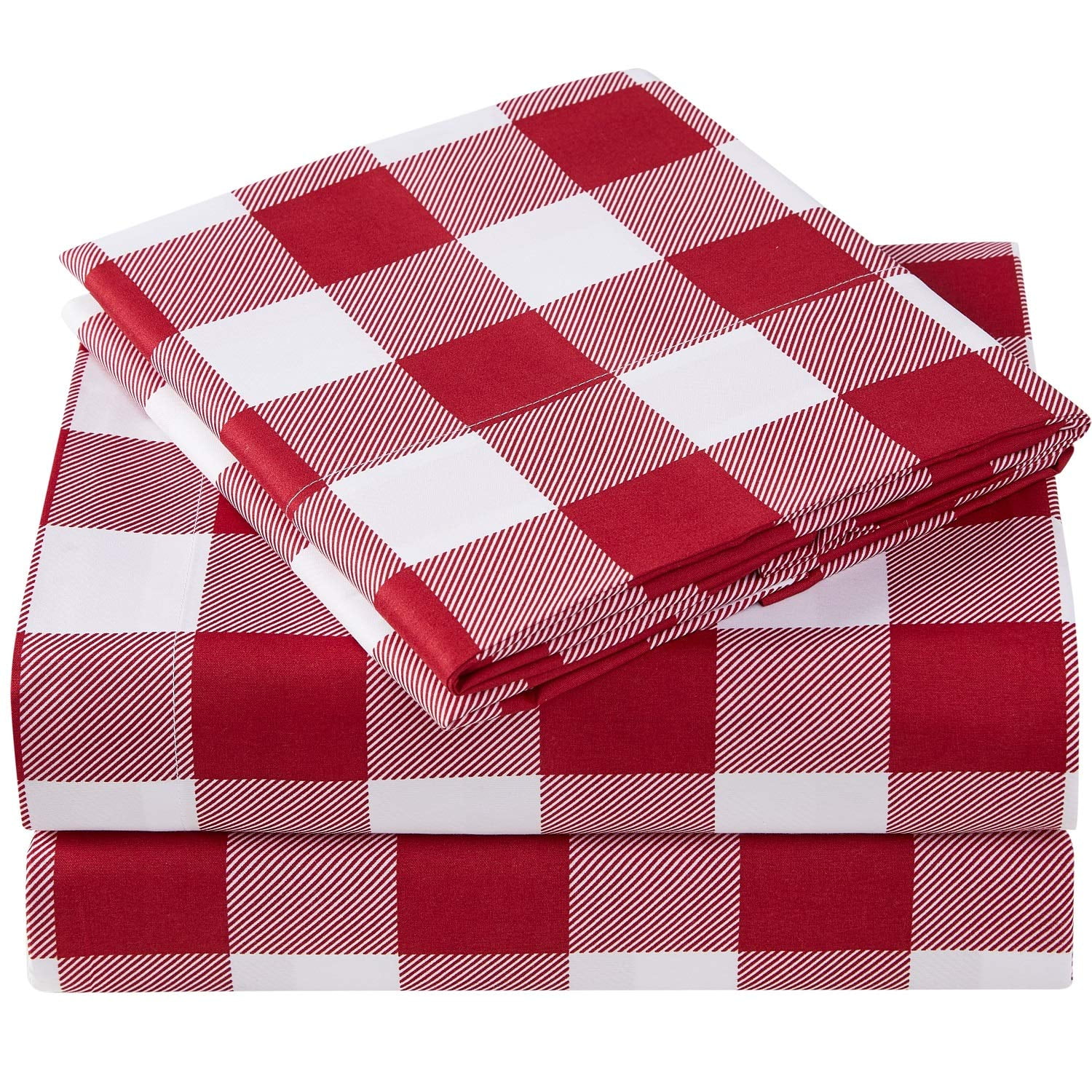 Mellanni 4-Piece Iconic California King Bedsheet Set - Microfiber, 16 ...