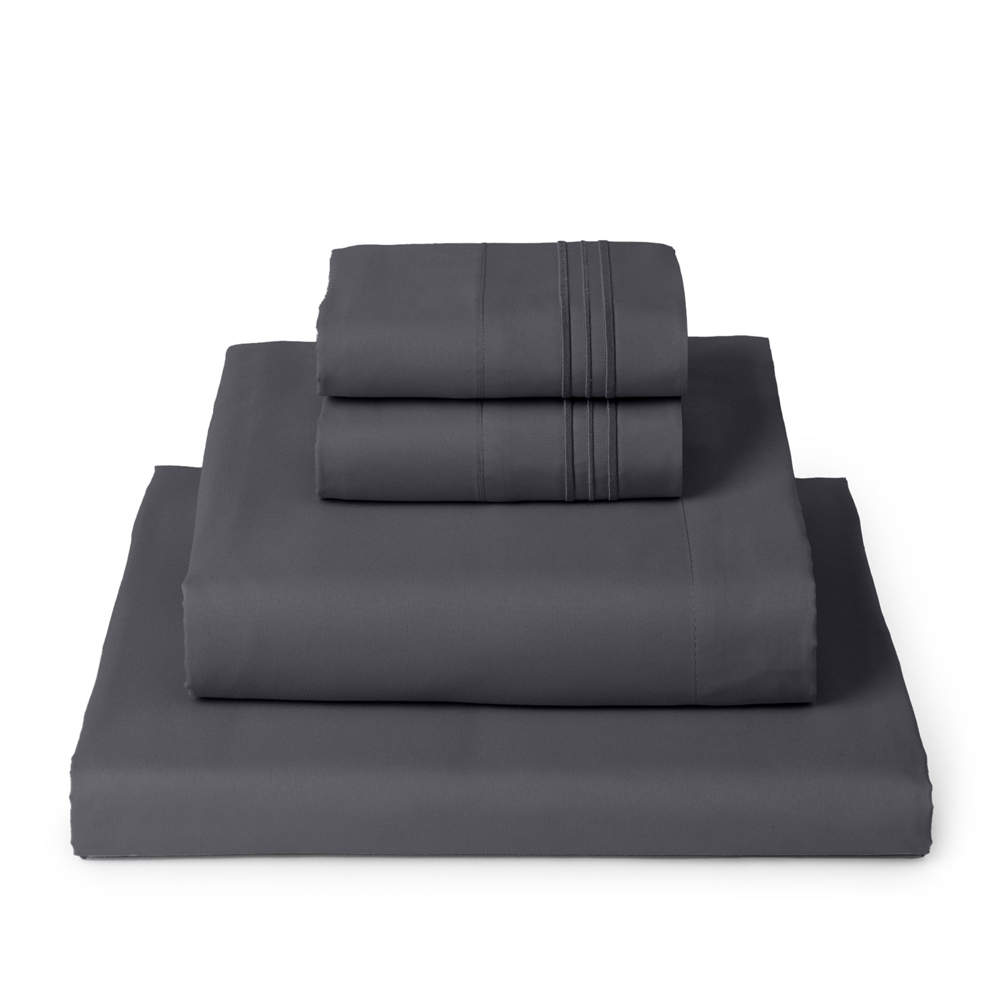 Mellanni 4-Piece Iconic King Bedsheet Set - Microfiber, 16