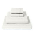 thumbnail image 1 of Mellanni 4-Piece Iconic King Bedsheet Set - Microfiber, 16" Deep Pocket, Cooling, Wrinkle, Fade, Stain Resistant, Ivory, 1 of 7