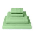 thumbnail image 1 of Mellanni 4-Piece Iconic Full Bedsheet Set - Microfiber, 16" Deep Pocket, Cooling, Wrinkle, Fade, Stain Resistant, Pistachio, 1 of 7