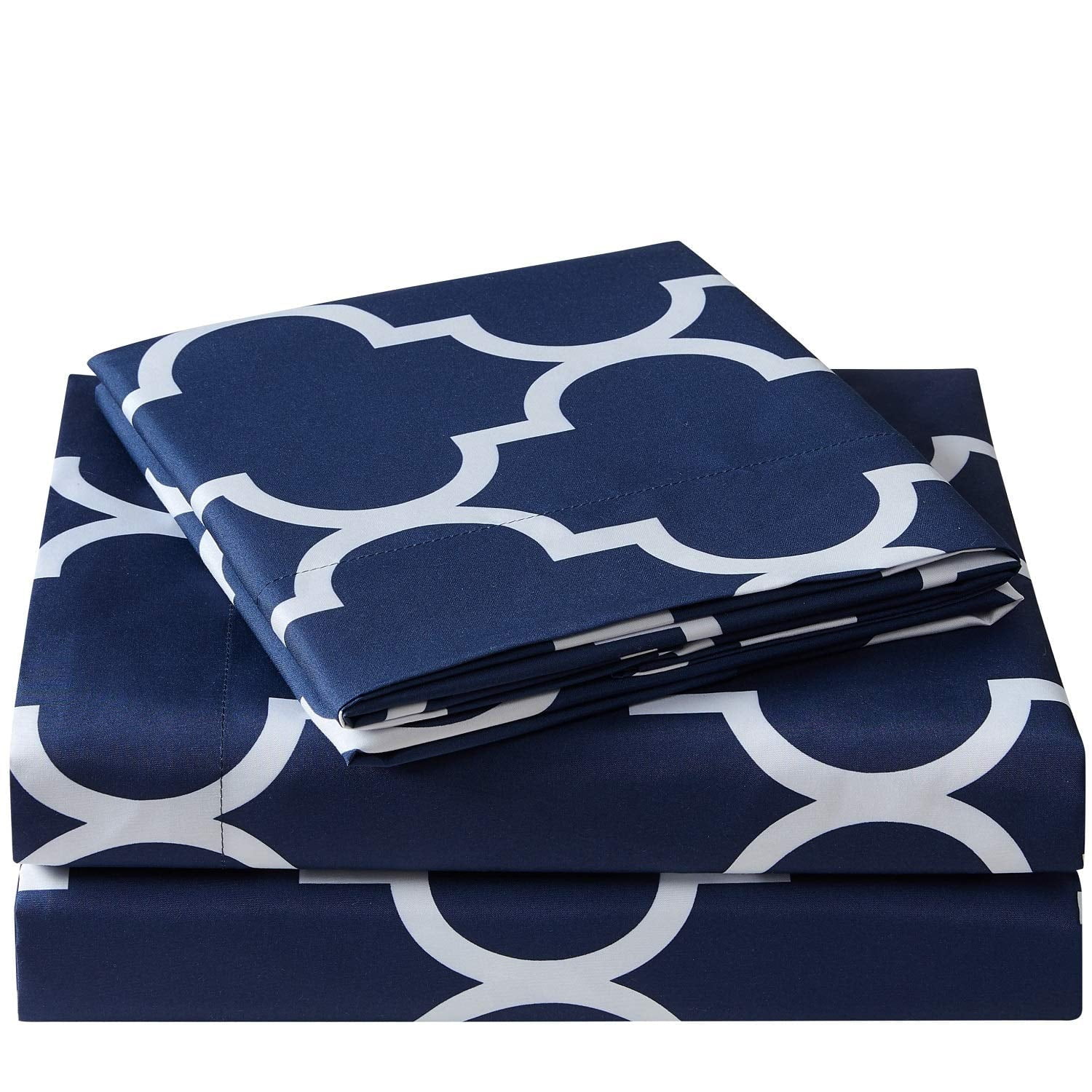 Mellanni 4-Piece Iconic Full Bedsheet Set - Microfiber, 16