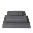 thumbnail image 1 of Mellanni 3-Piece Iconic Twin Bedsheet Set - Microfiber, 16" Deep Pocket, Cooling, Wrinkle, Fade, Stain Resistant, Gray, 1 of 6
