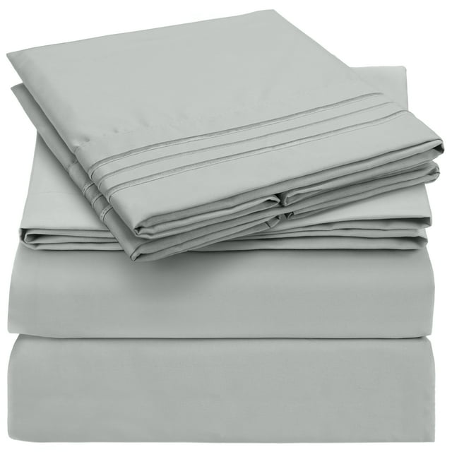 Mellanni Sheet Set Iconic Hotel Luxury Brushed Microfiber, Deep Pocket ...