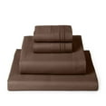 thumbnail image 1 of Mellanni 4-Piece Iconic Queen Bedsheet Set - Microfiber, 16" Deep Pocket, Cooling, Wrinkle, Fade, Stain Resistant, Brown, 1 of 7