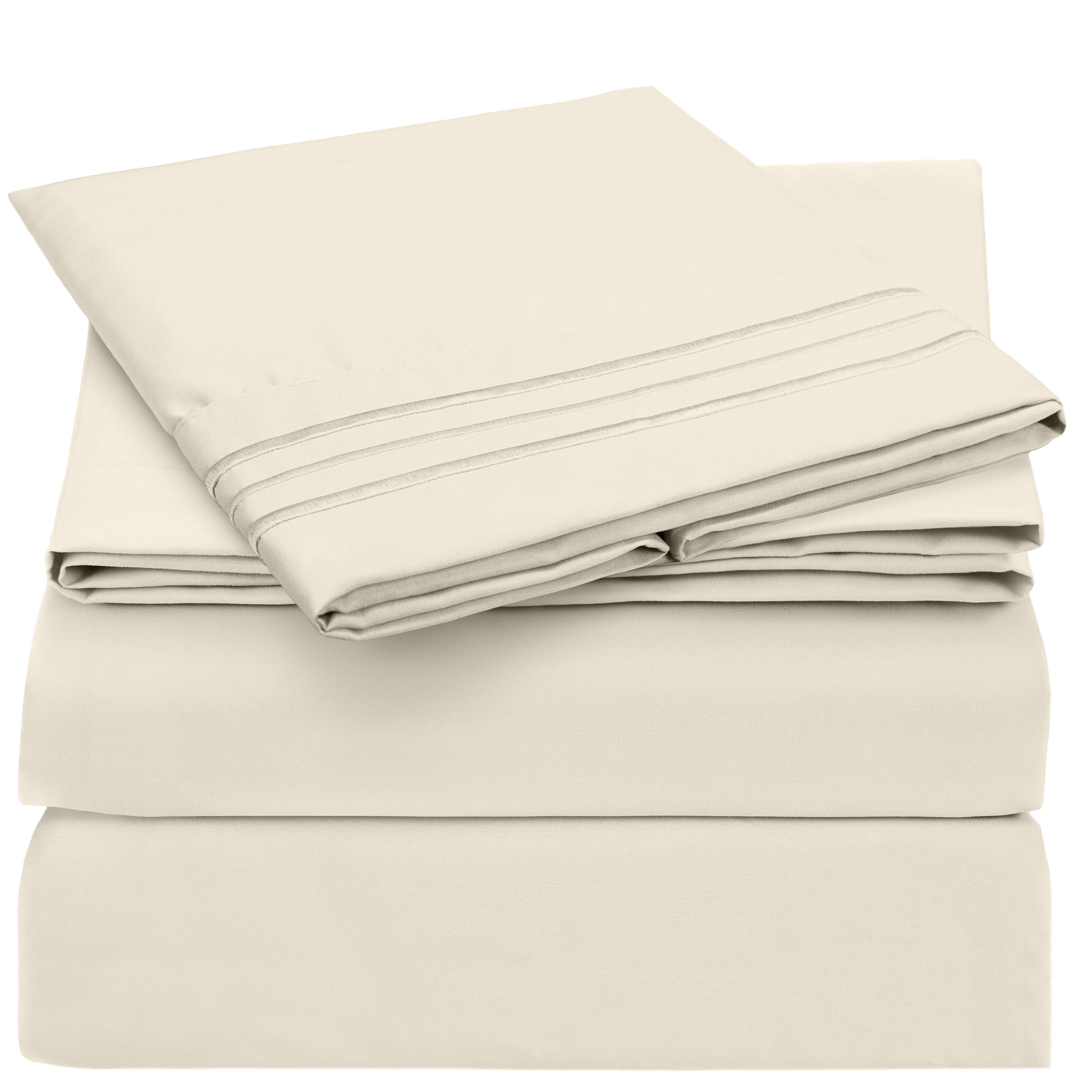 Mellanni Sheet Set Iconic Luxury Brushed Microfiber, Deep Pocket Sheet