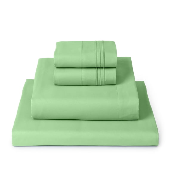 Mellanni Sheet Set Microfiber, Deep Pocket Sheet, 4 Piece California King Pistachio