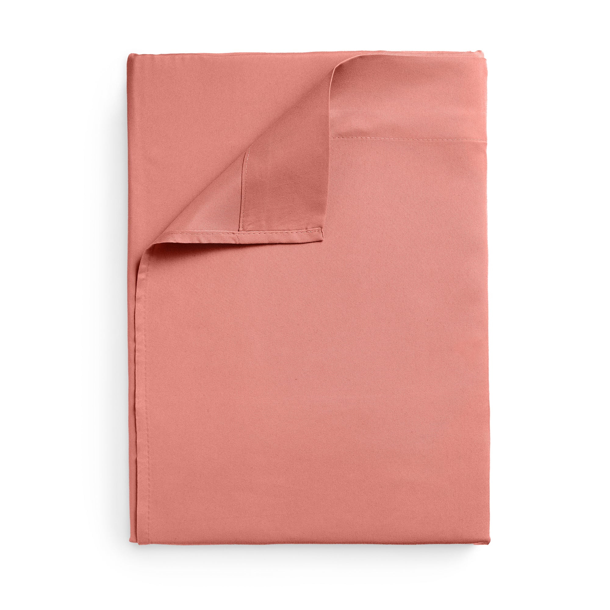 Coral Twin Microfiber Flat Sheet Set
