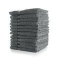 thumbnail image 1 of Mellanni Washcloth 12"x12", 100% Terry Cotton, 12 Pack, Gray, 1 of 5