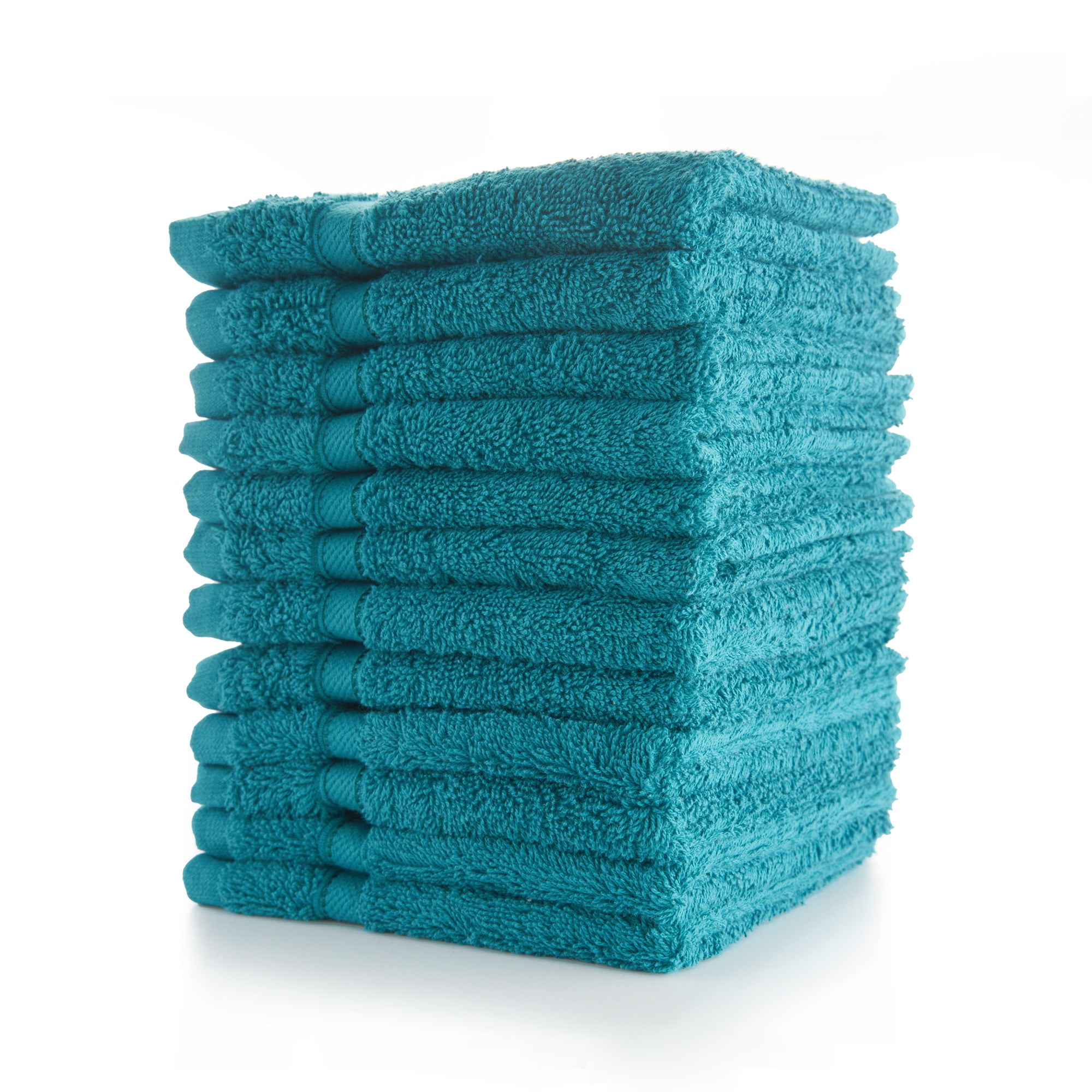 Mellanni Washcloth 12 inchx12 inch, 100% Terry Cotton, 12 Pack, Navy, Size: 12 x 12, Blue