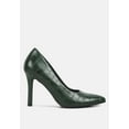 thumbnail image 1 of Mellen Croc Faux Leather Formal Pumps, 1 of 10