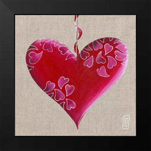 Mellier, Francine 12x12 Black Modern Framed Museum Art Print Titled - Kiss