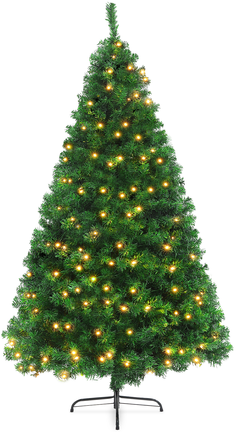 Melliful 6FT PreLit Artificial Christmas Tree with 1000 Branch Tips