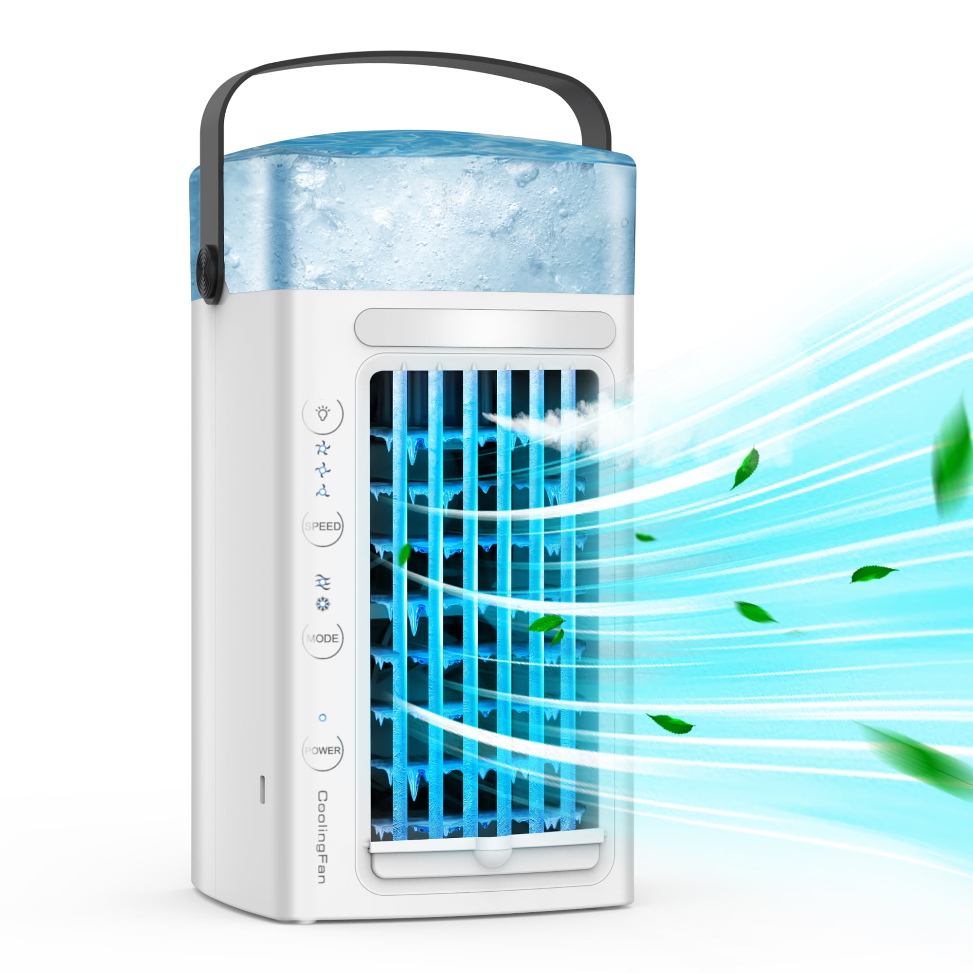 Melliful Portable Air Conditioners Fan, Portable AC Air Cooler Fan with 3 Speed ,3 in 1 USB Mini