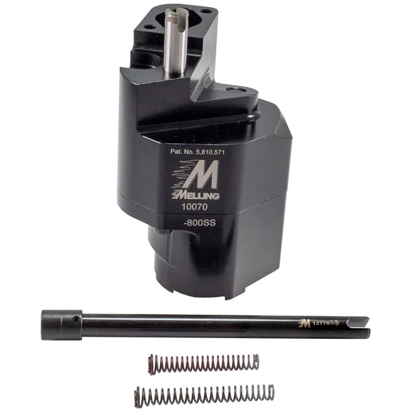 Melling 10070-800SS Oil Pump - Aluminum - High Volume/Std. Pressure - 8 in Pan Fits select: 1988-1994 CHEVROLET GMT-400, 1973-1986 CHEVROLET C30