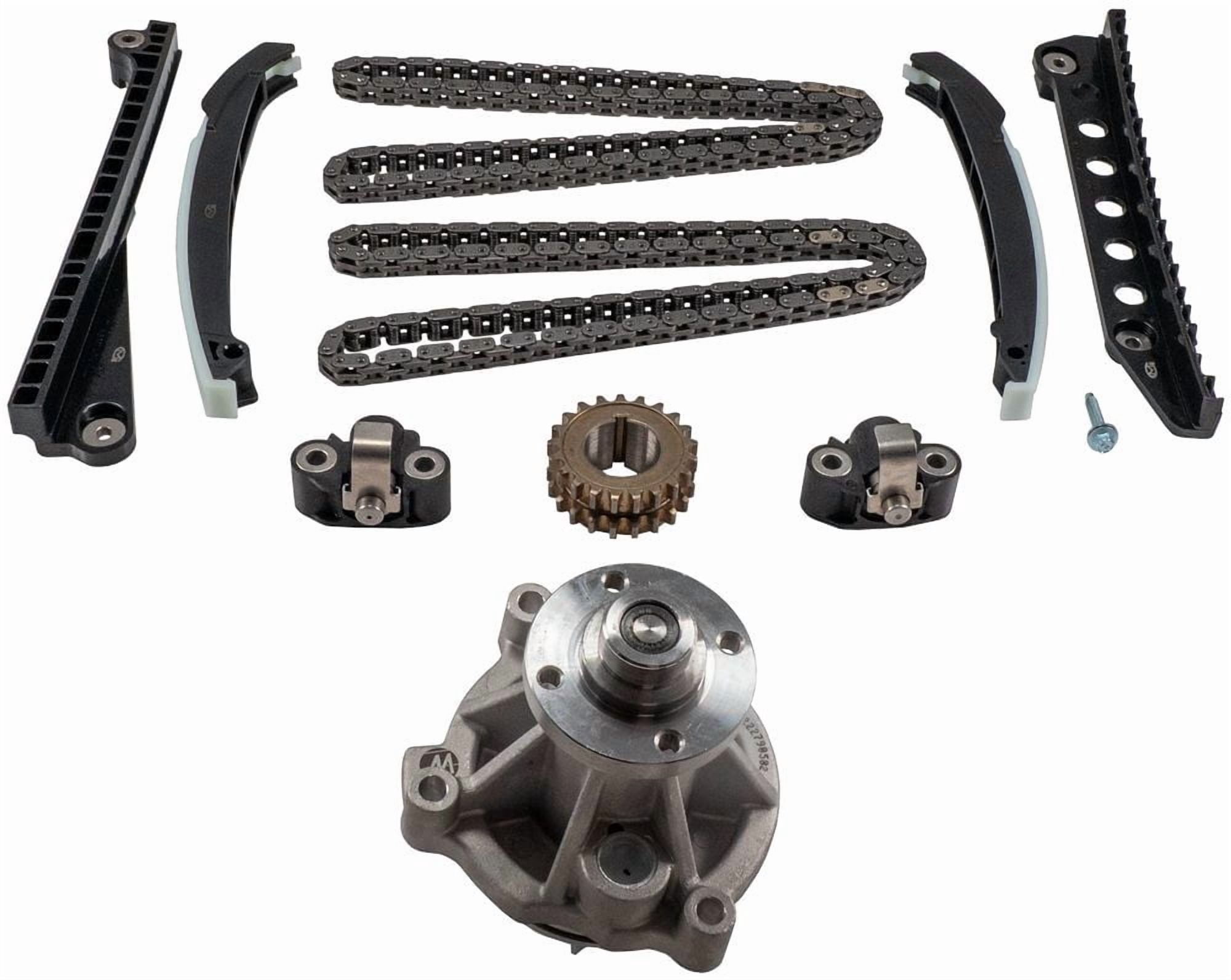 Melling 3-391SCWP Stock Replacement Engine Timing Chain Kit with Water Pump