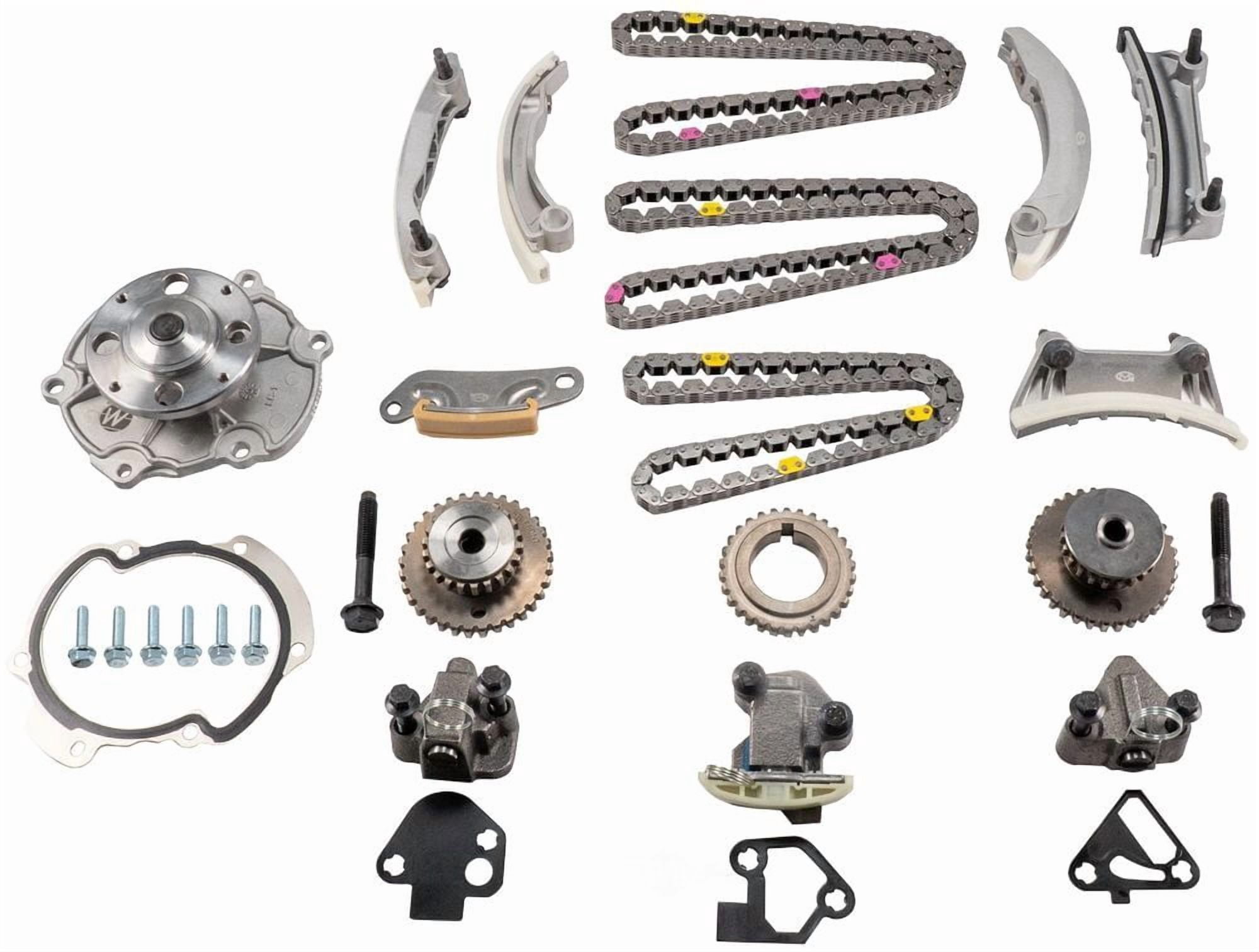 Melling 3-753SWP Stock Replacement Engine Timing Chain Kit with Water Pump