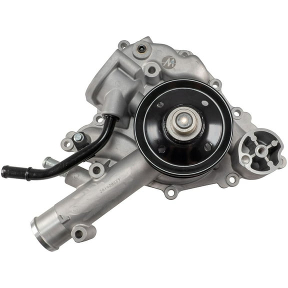 Melling MWP-512 Water Pump - Blk Pulley - 4.59 in Hub Hgt. - Aluminum - Natural Fits select: 2013-2018 RAM 1500, 2009-2012 DODGE RAM 1500
