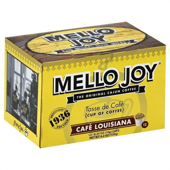 Mello Joy Cafe Louisiana Coffee Single Serve Cups, Box of 12
