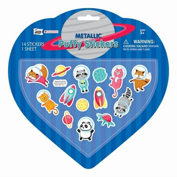 Mello Smello Galactic Puffy Stickers 14 Ct