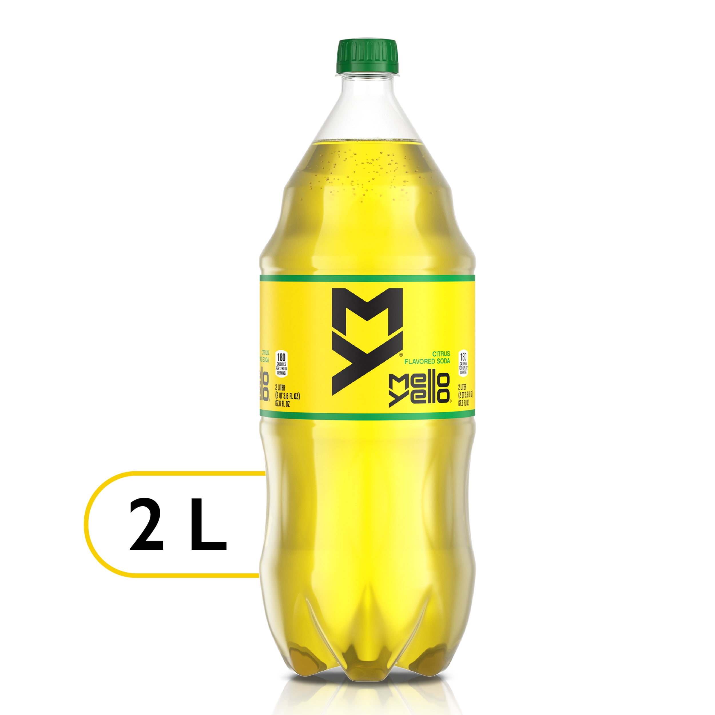 Mello Yello Citrus Soda Pop, 2 Liter Bottle