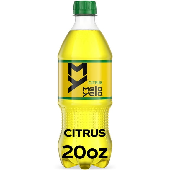 Mello Yello Citrus Soda Pop, 20 fl oz Bottle