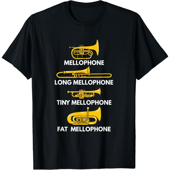 Mellophone Types of Mellophones Marching Band Mellophonist T-Shirt