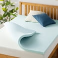 thumbnail image 1 of Best Price Mattress 1.5" Cooling Gel Ventilated Memory Foam Mattress Topper, Queen, 1 of 9