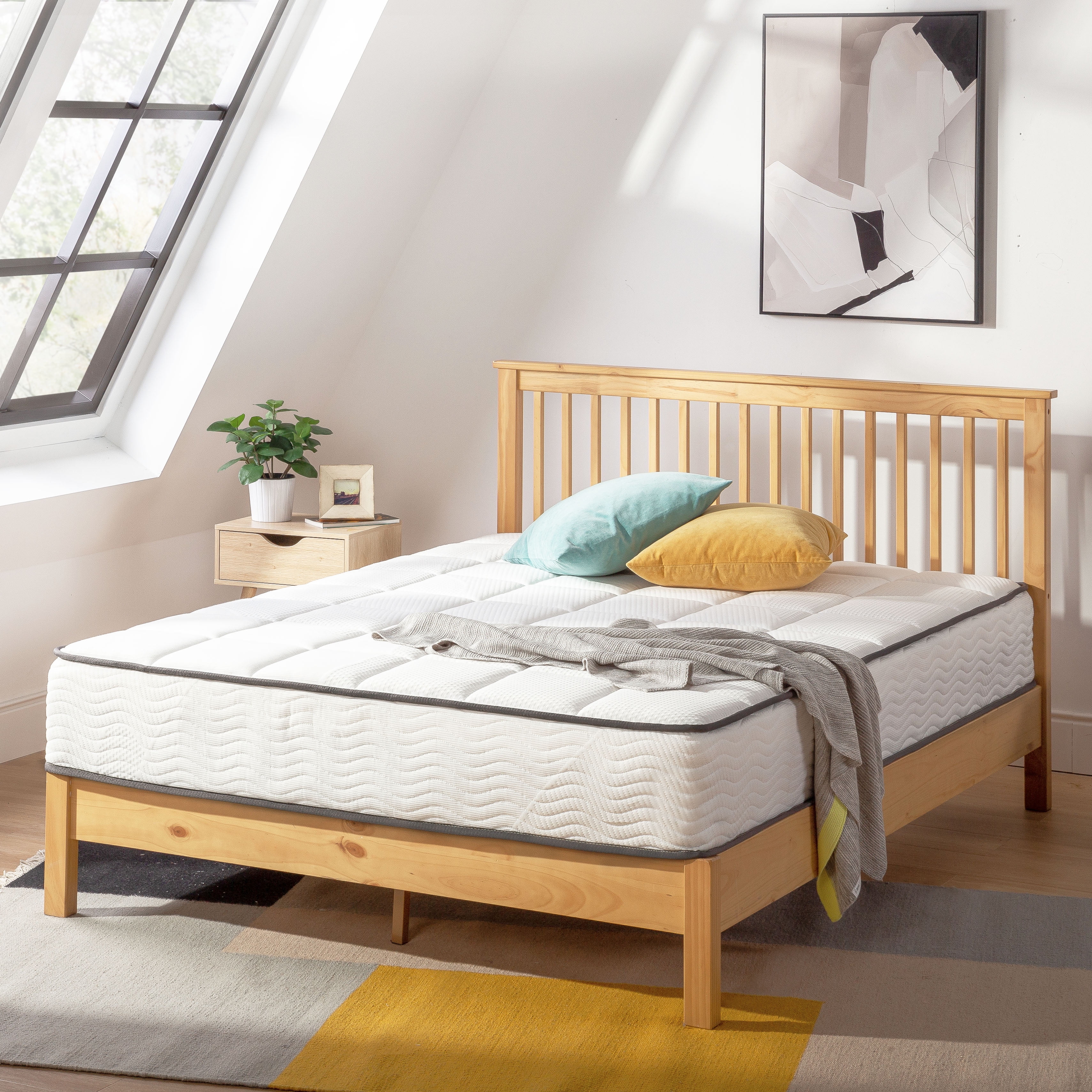 Mellow 10" Classic Bonnell Spring Mattress with Comfort Foam Top, Queen