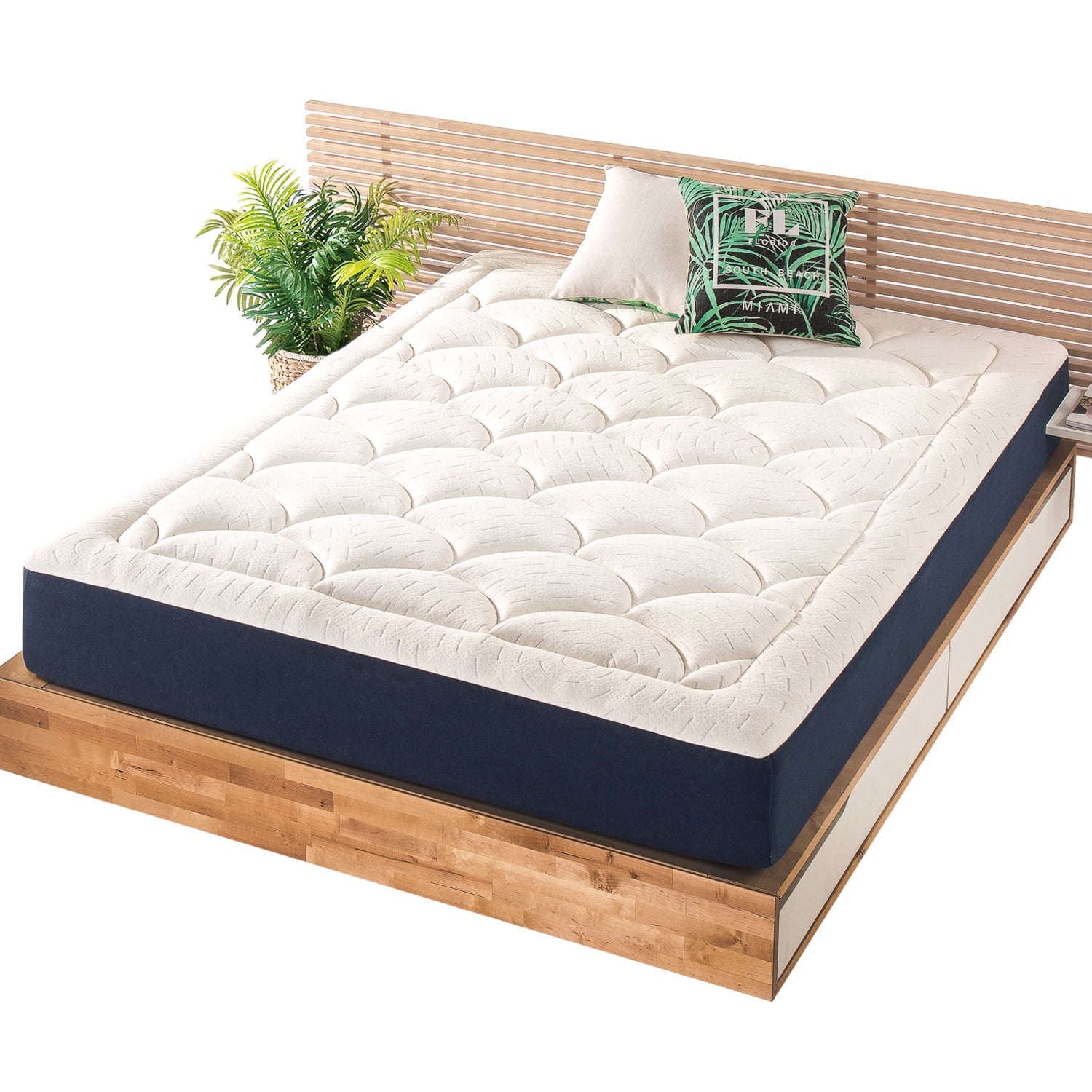 Mellow 10" Marshmallow Memory Foam Mattress, Plush Pillow Top, Twin
