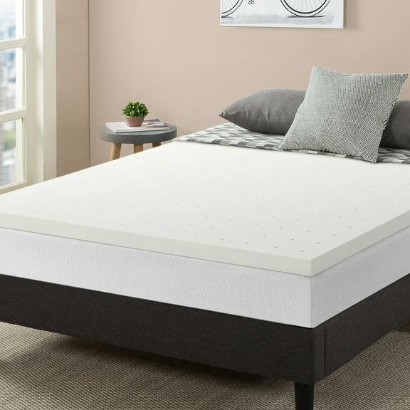 Mellow 2.5" Ventilated Memory Foam Mattress Topper, Short Queen