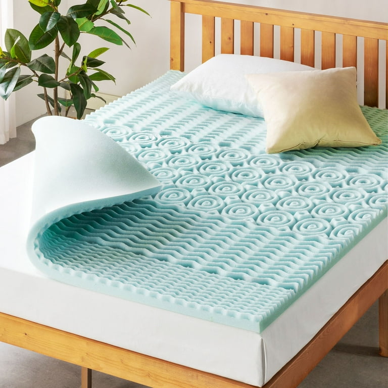 Free Shipping! Mellow Cooling Gel Memory Foam Mattress Topper,
