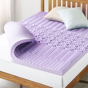 Best Price Mattress 3" 5-Zone Memory Foam Mattress Topper with Lavender Infusion, Twin