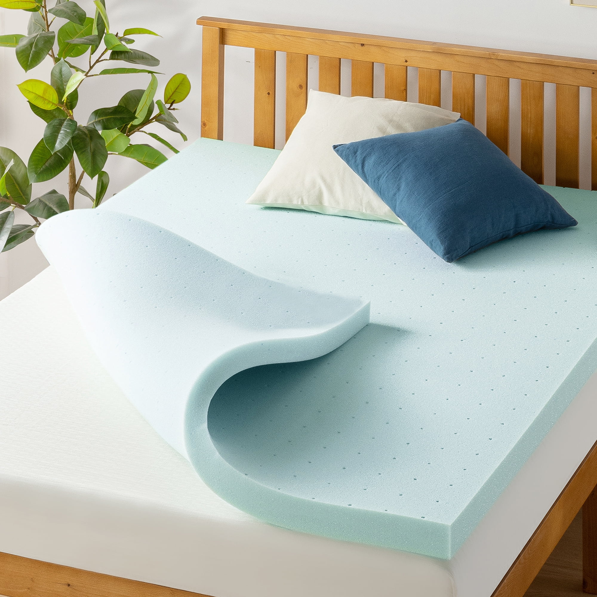 Twin Gel Memory Foam with 3M Cover 3 Mattress Topper