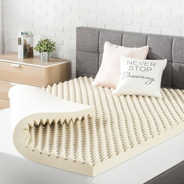 Mellow 3" Egg Crate Memory Foam Mattress Topper with Copper Infusion, Queen