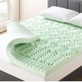 thumbnail image 1 of Best Price Mattress 4" 5-Zone Memory Foam Mattress Topper with Green Tea Infusion, Twin-XL, 1 of 9