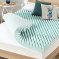 thumbnail image 1 of Mellow 4" Cooling Gel Egg Crate Memory Foam Mattress Topper, Twin, 1 of 9