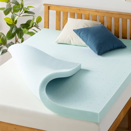 Best Price Mattress 4" Cooling Gel Ventilated Memory Foam Mattress Topper, Queen