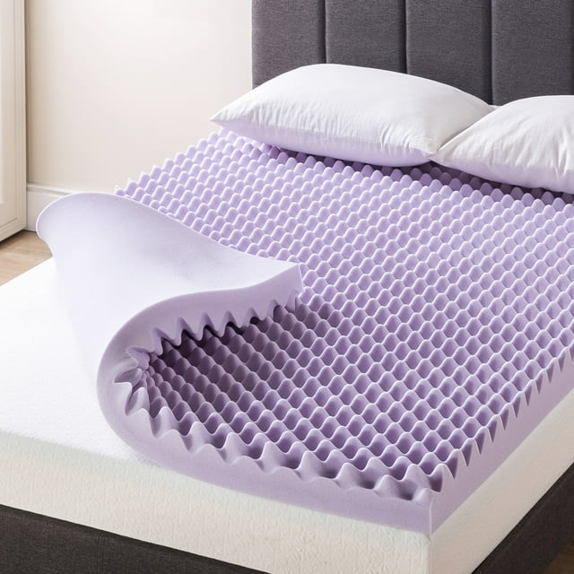 Best Price Mattress 4" Memory Foam Egg Crate Mattress Topper with