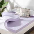 Mellow 4" Ventilated Memory Foam Mattress Topper with Lavender Infusion