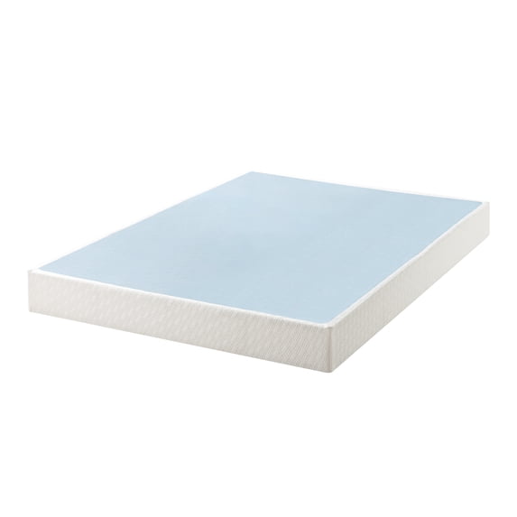 Mellow 7.5" Metal Box Spring with Wood Slats and Fabric Cover, Queen