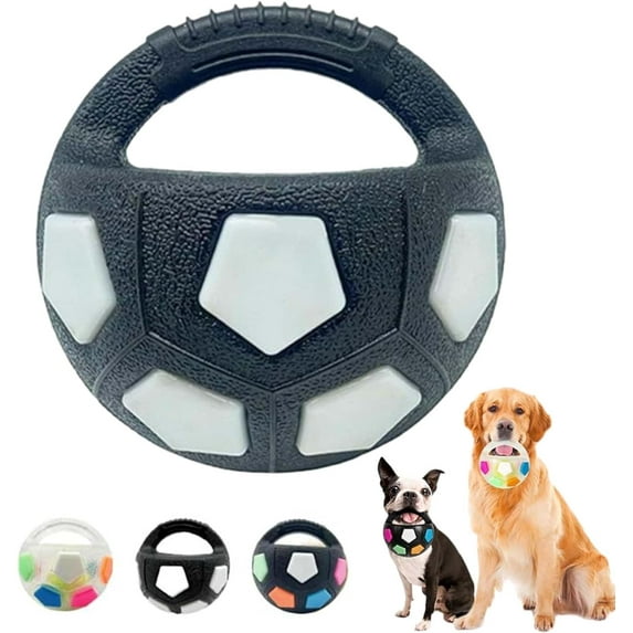 The Mellow Dog Calming Ball, 2026 new Rubber with Handle Dog Toy, Interactive Toss and Fetch Play, Squeaky Floating Ball for Toss, Fetch, Training & Outdoor Fun for Medium Large Dogs(2Pcs B)