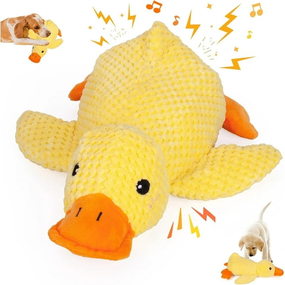 2026 New Calming Duck Dog Toy with Soothing PP Cotton Fill, Gentle Quack Sound, Comfort Toy, Machine Washable for Easy Cleaning and Hygiene