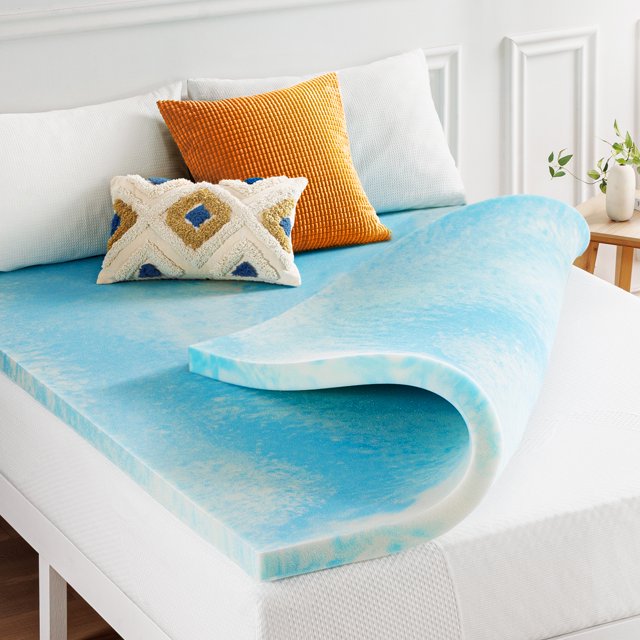 Mellow Home 2inch Swirl Gel AeroBreeze Cooling Air Flow Memory Foam