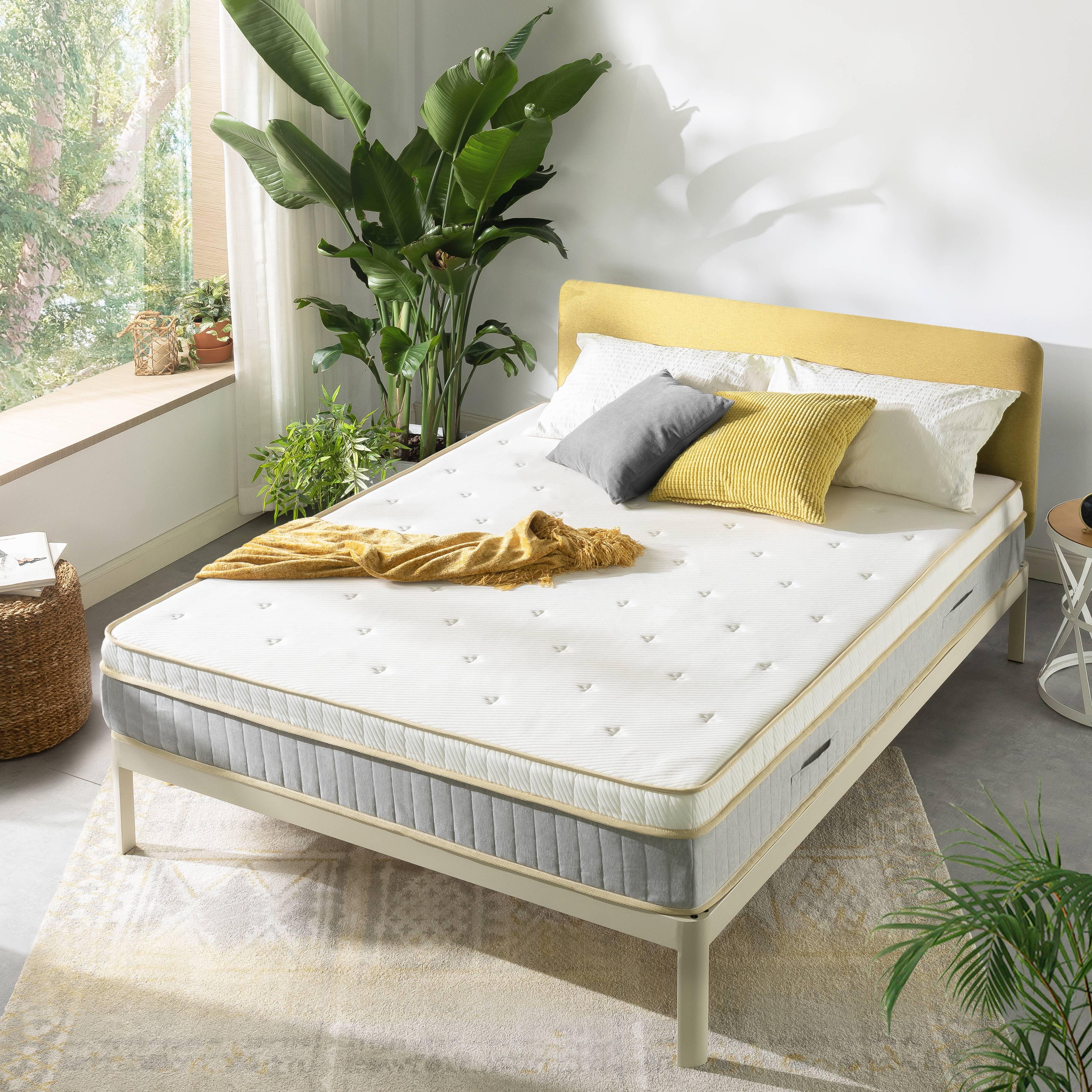 Mellow Lagom 10" Green Tea Infused Elite Hybrid Mattress, Queen