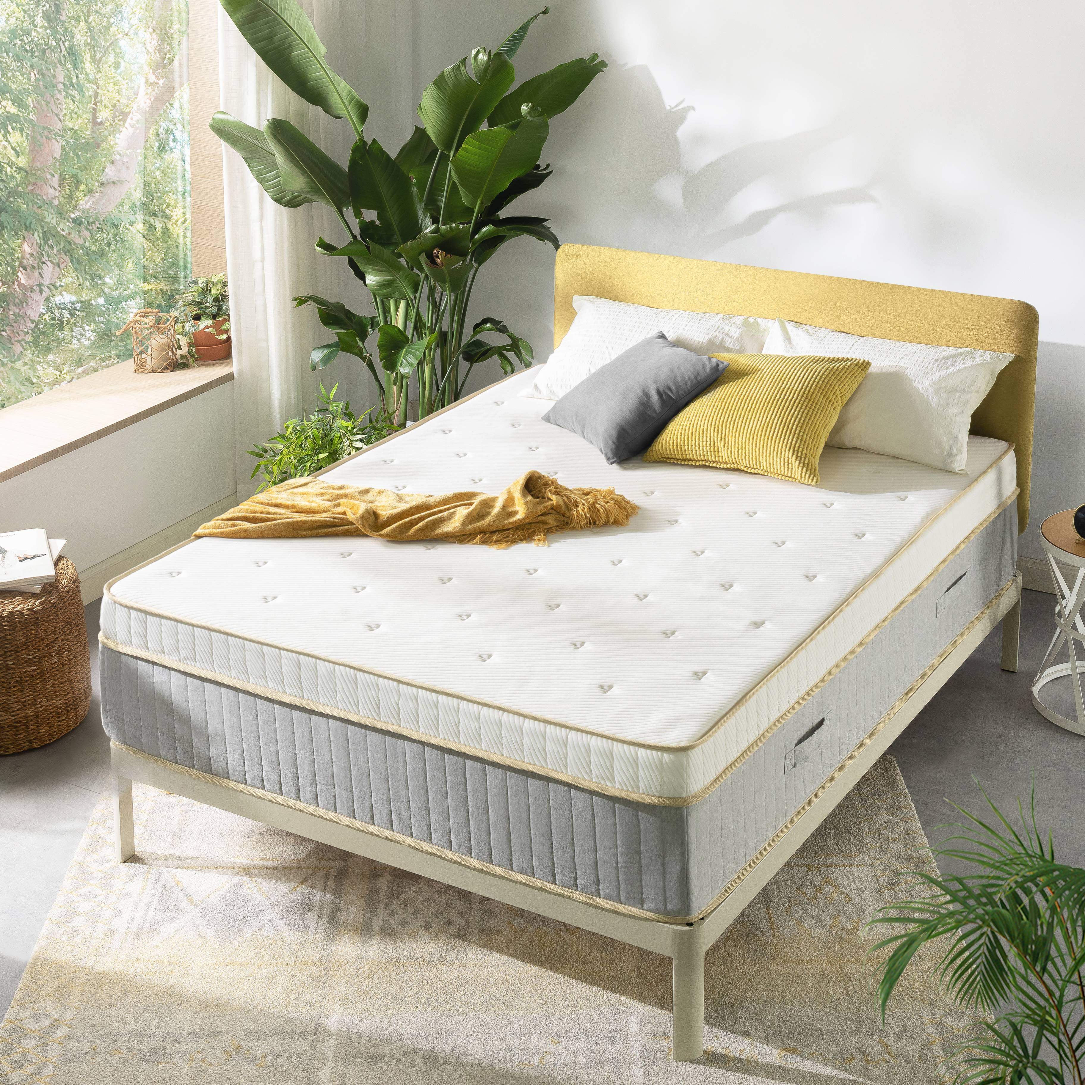 Mellow Lagom 14" Green Tea Infused Elite Hybrid Mattress, Twin