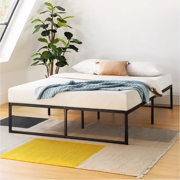 Mellow Myla 14" Metal Platform Bed Frame with Steel Slats, Full